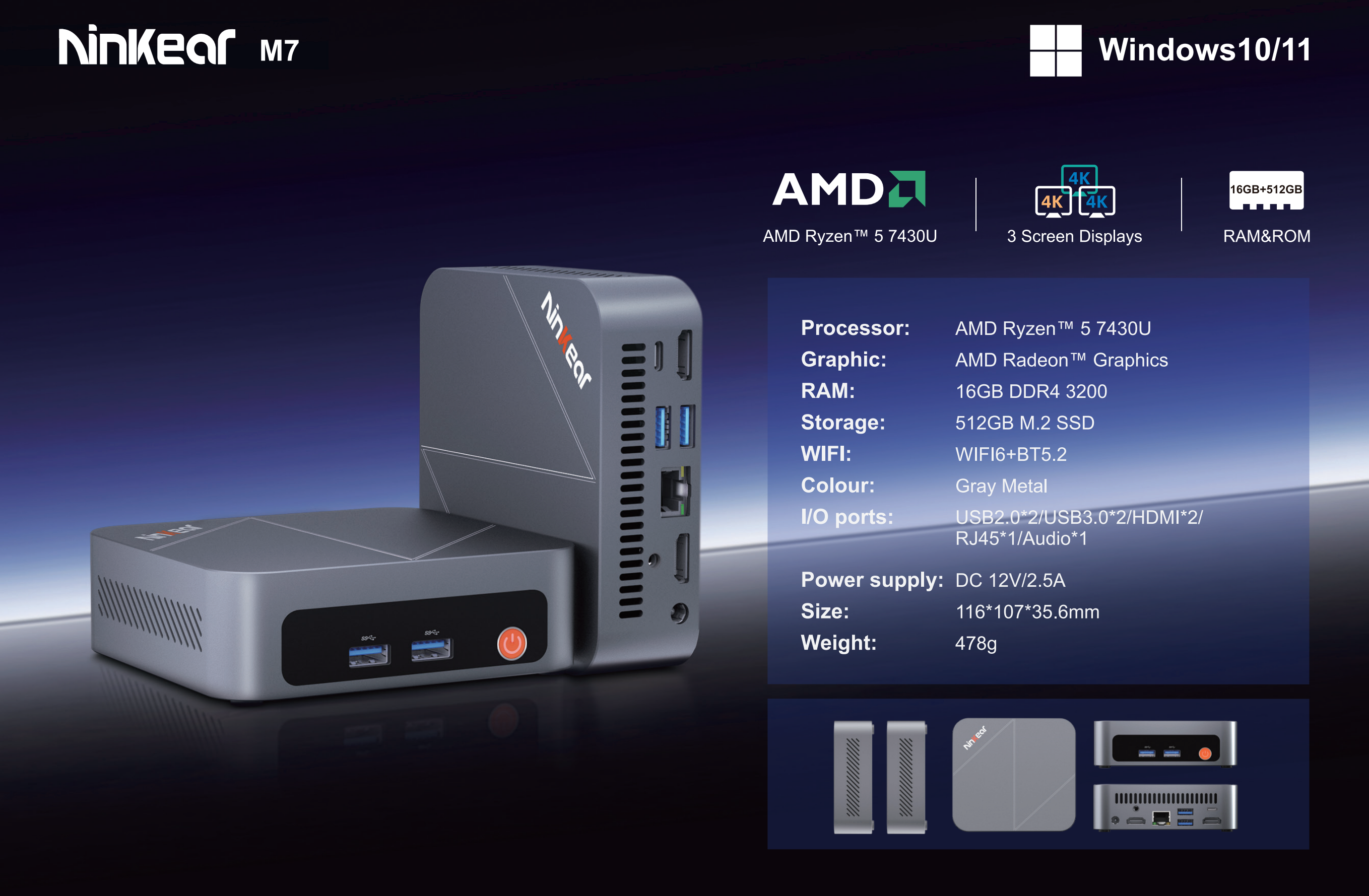 Ninkear M7 Mini PC