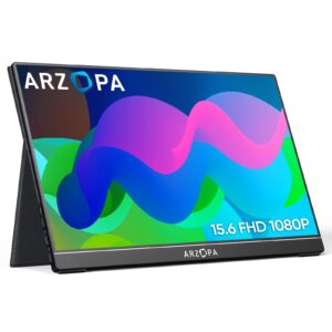 ARZOPA A1 GAMUT 15,6" Full HD hordozható monitor Smart Cover tokkal, fekete