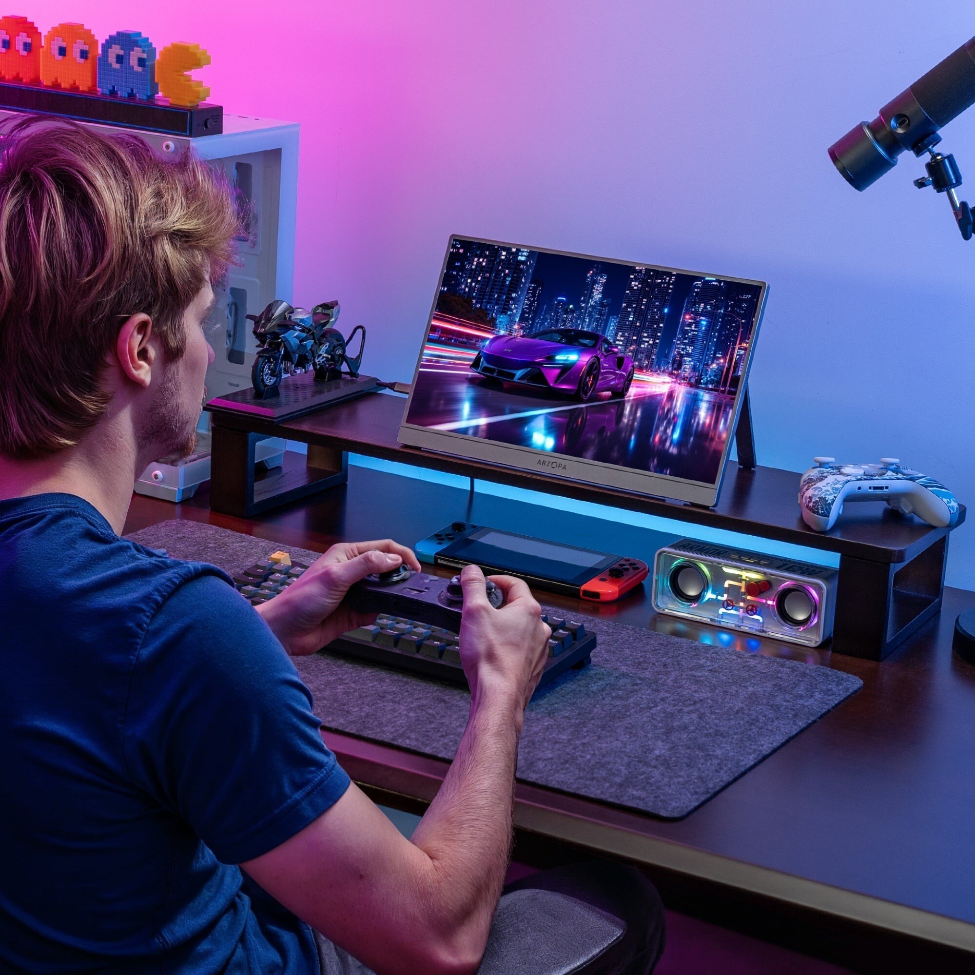 ARZOPA Z3FC 16,1" 2,5K 180 Hz hordozható monitor, védőtokkal – kép 2