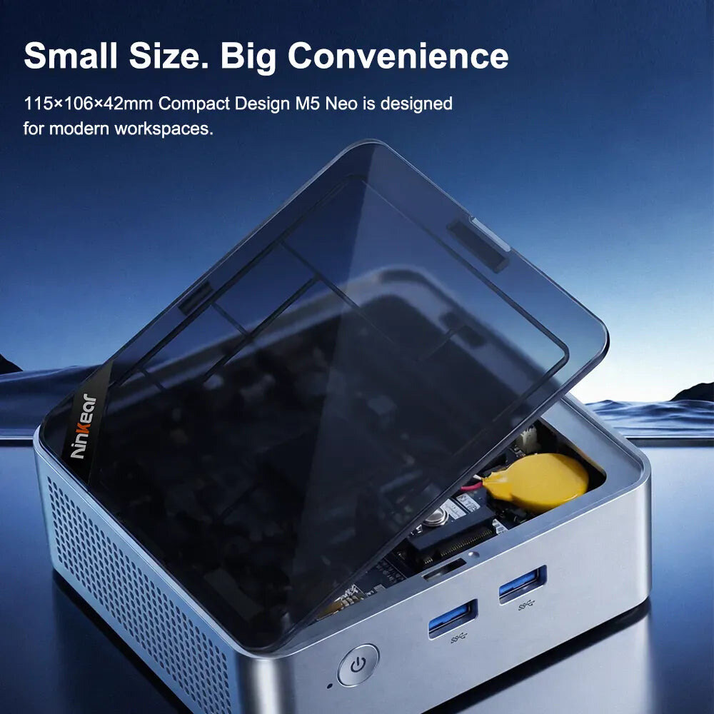 Ninkear M5 Neo Pentium Gold 5405U mini PC – kép 3