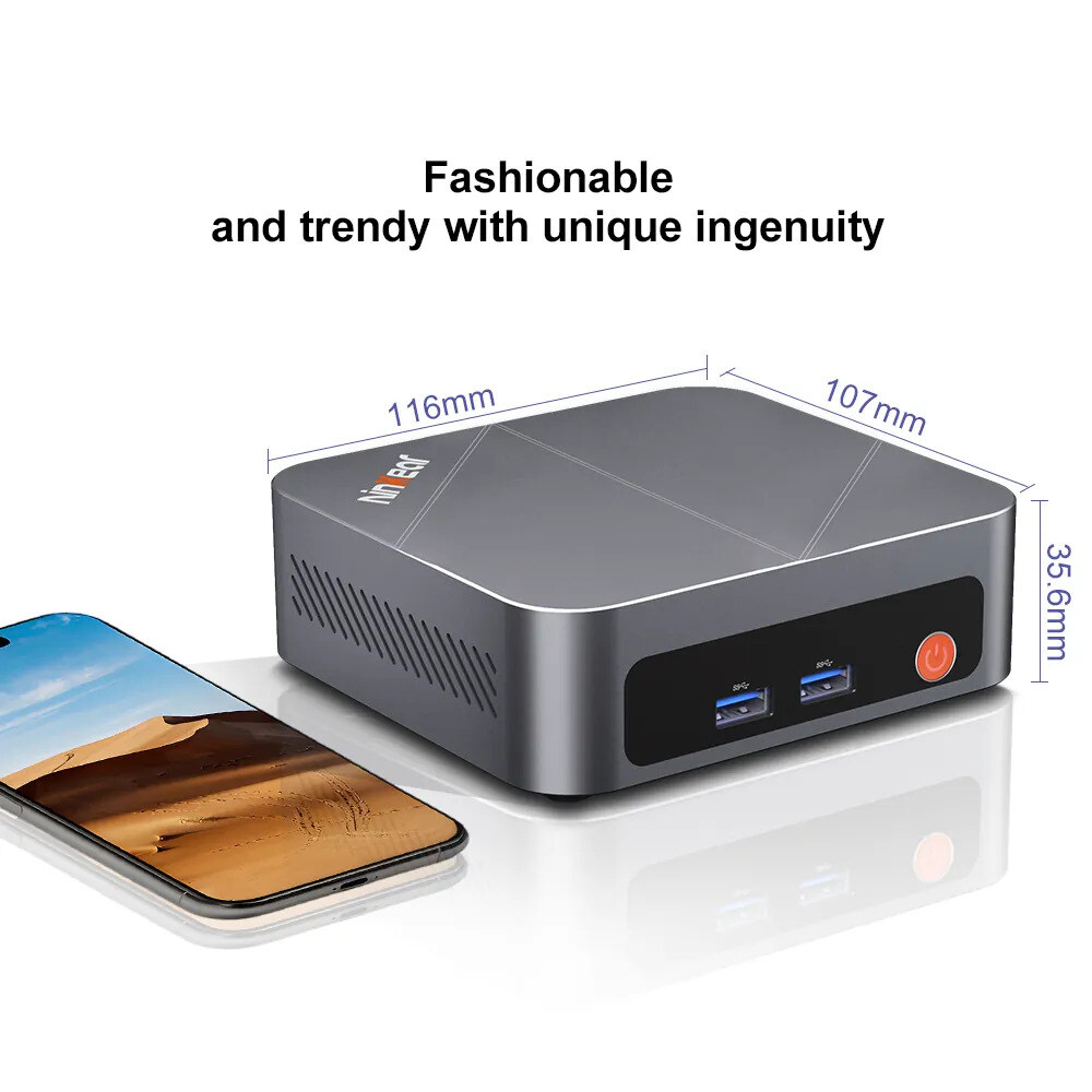 Ninkear M7 Ryzen 5 7430U / Core i7-1185G7 mini PC – kép 1