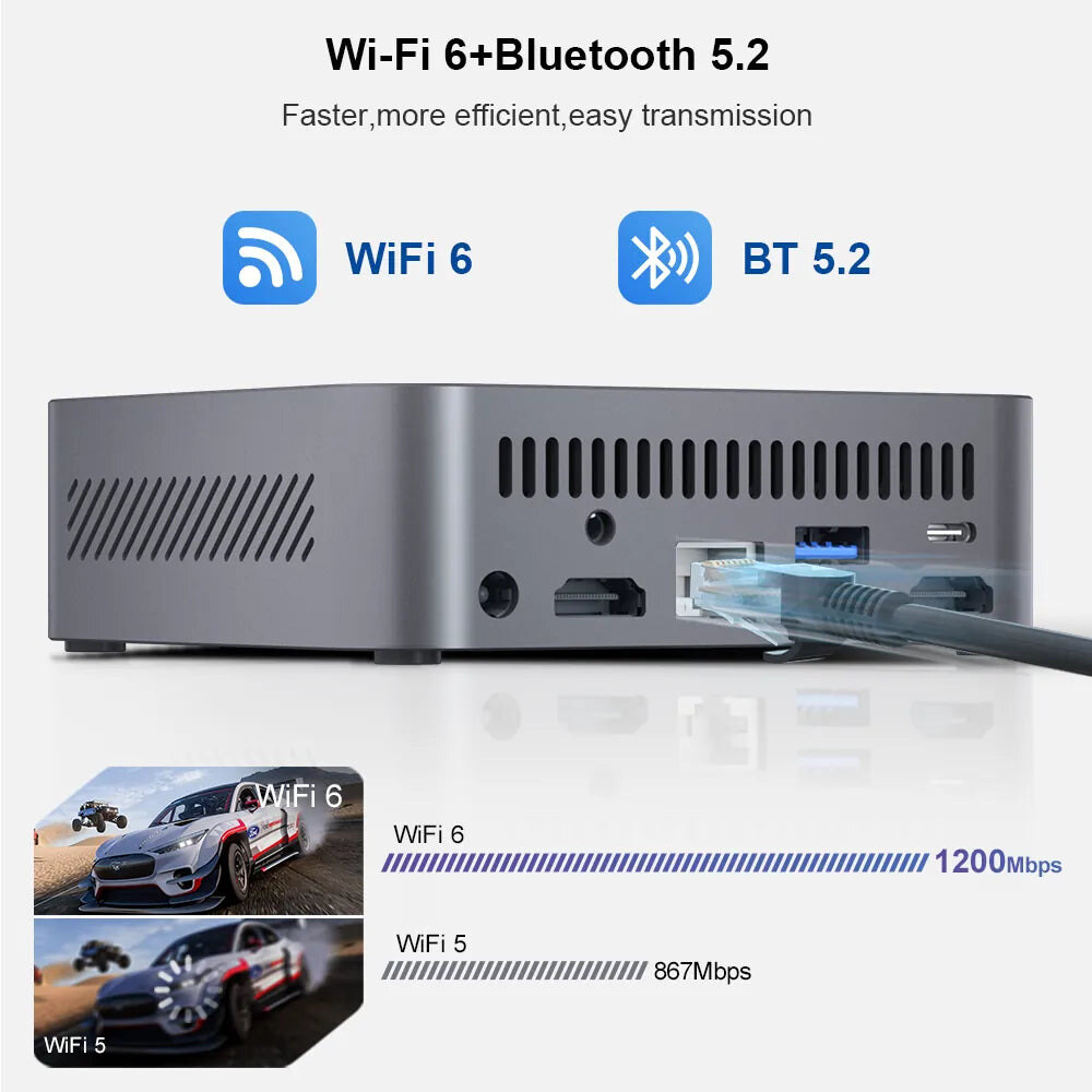Ninkear M7 Ryzen 5 7430U / Core i7-1185G7 mini PC – kép 4