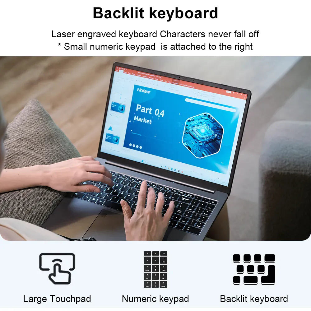 Ninkear N16 Pro 16" Core Ultra 5 125H laptop – kép 2