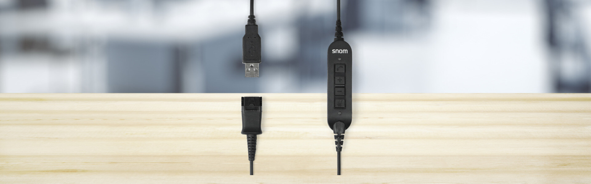Snom ACUSB headset-adapterkábel, USB – kép 3