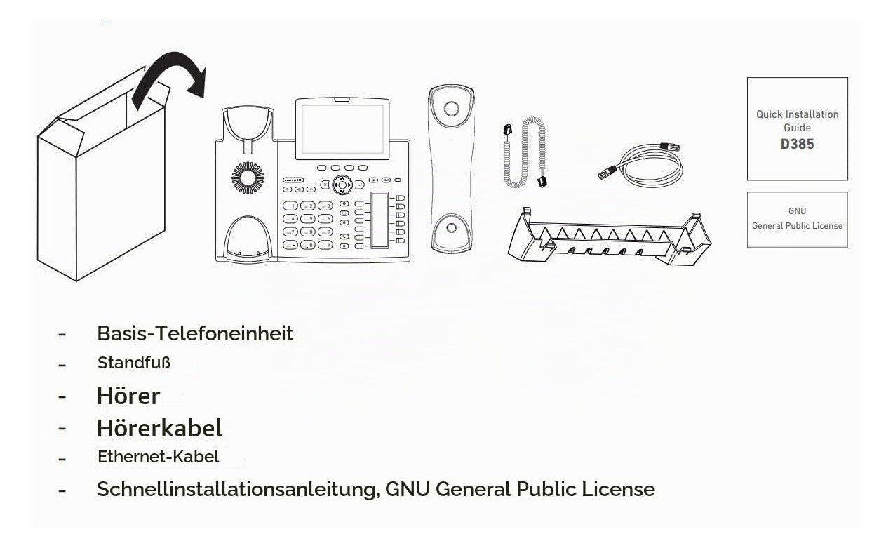 Snom D385 / D385N IP asztali telefon – kép 4