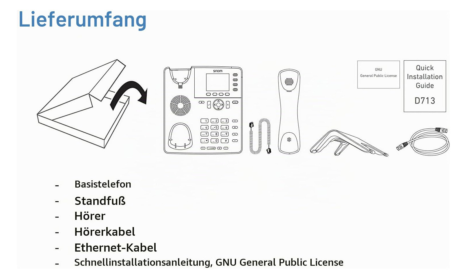 Snom D713 IP asztali telefon – kép 4