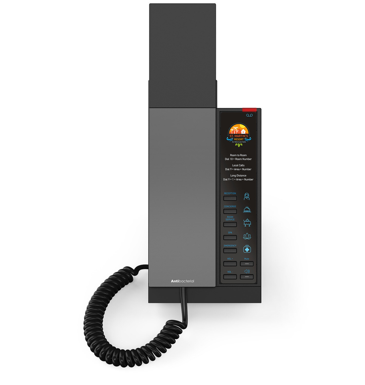 Snom HD340A keskeny analóg szállodai telefon – kép 4