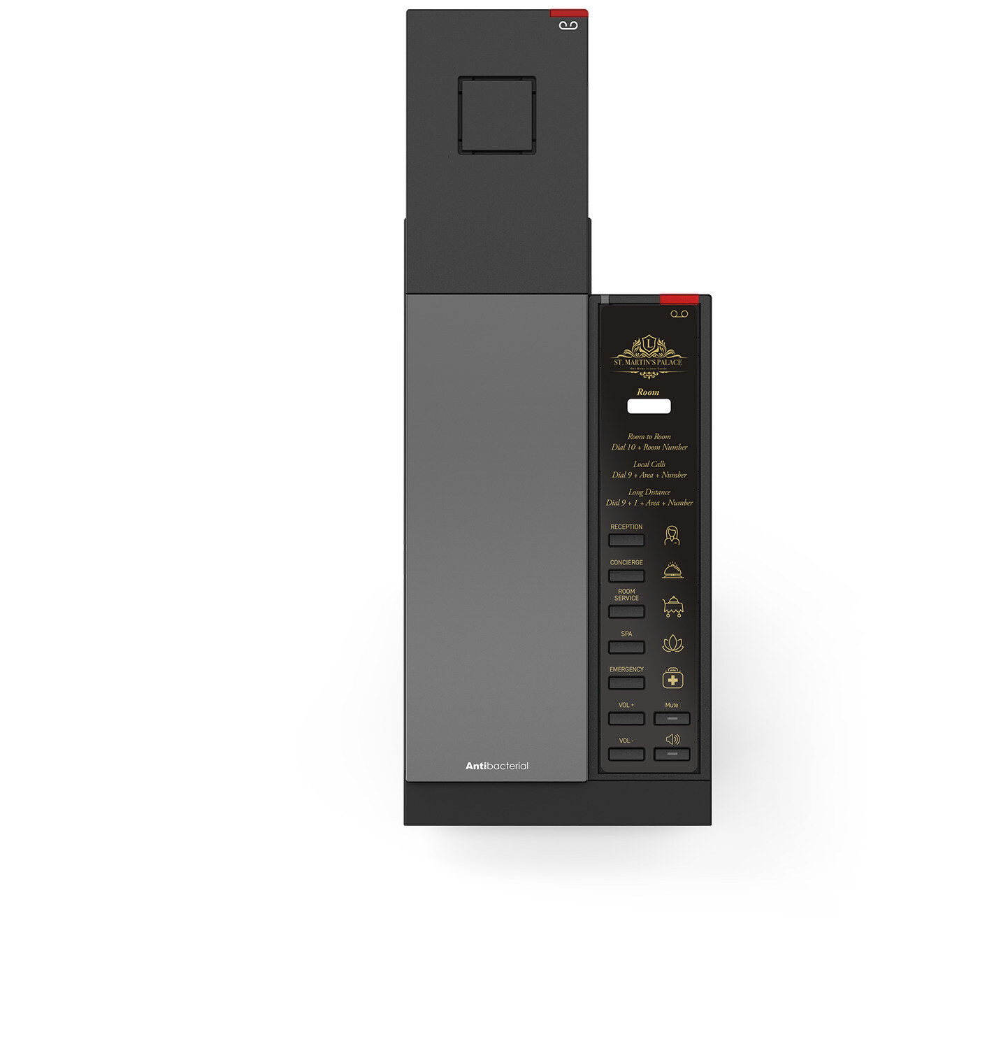 Snom HD341 keskeny IP szállodai telefon DECT kézibeszélővel – kép 3
