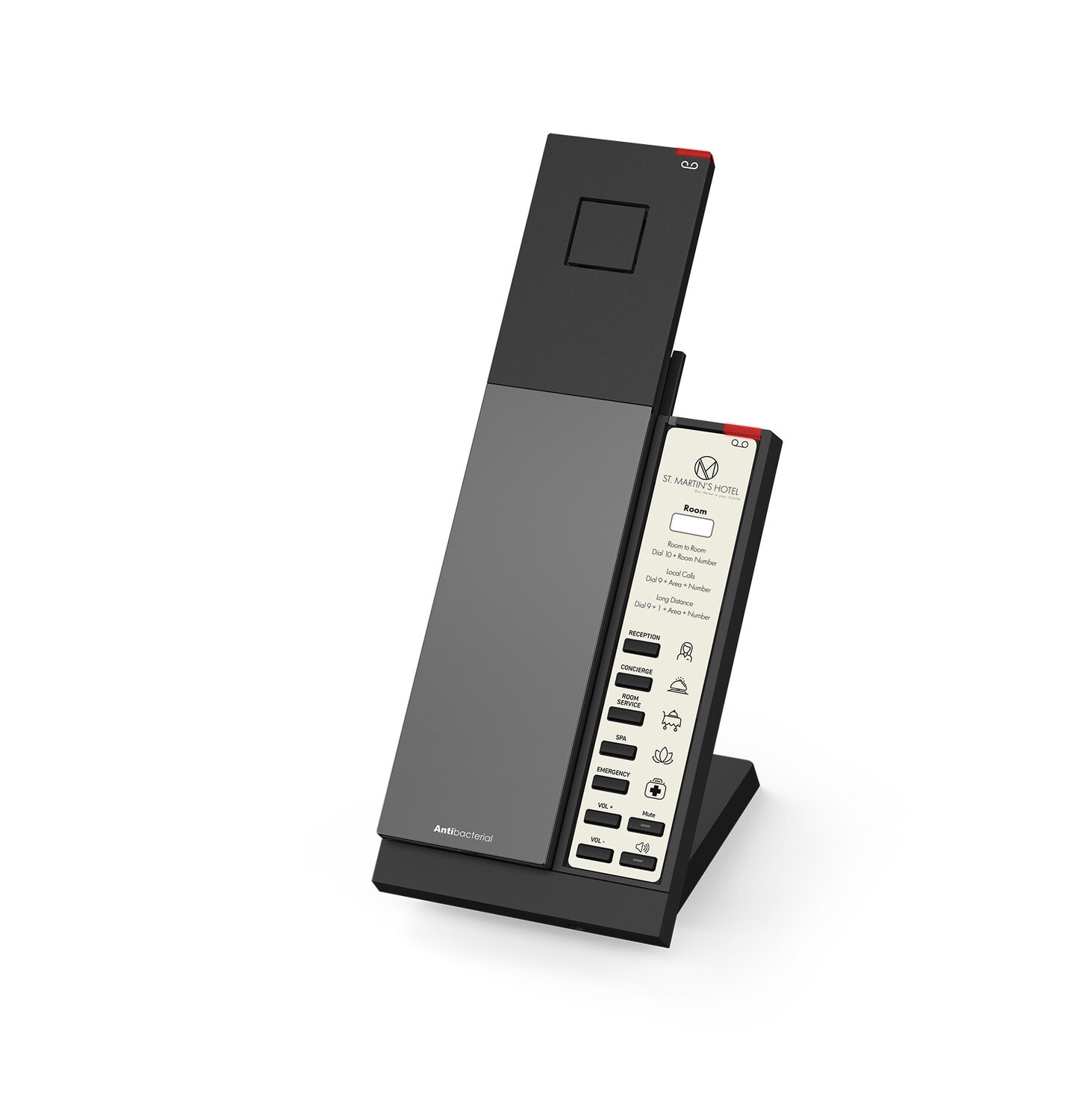 Snom HD341 keskeny IP szállodai telefon DECT kézibeszélővel – kép 4