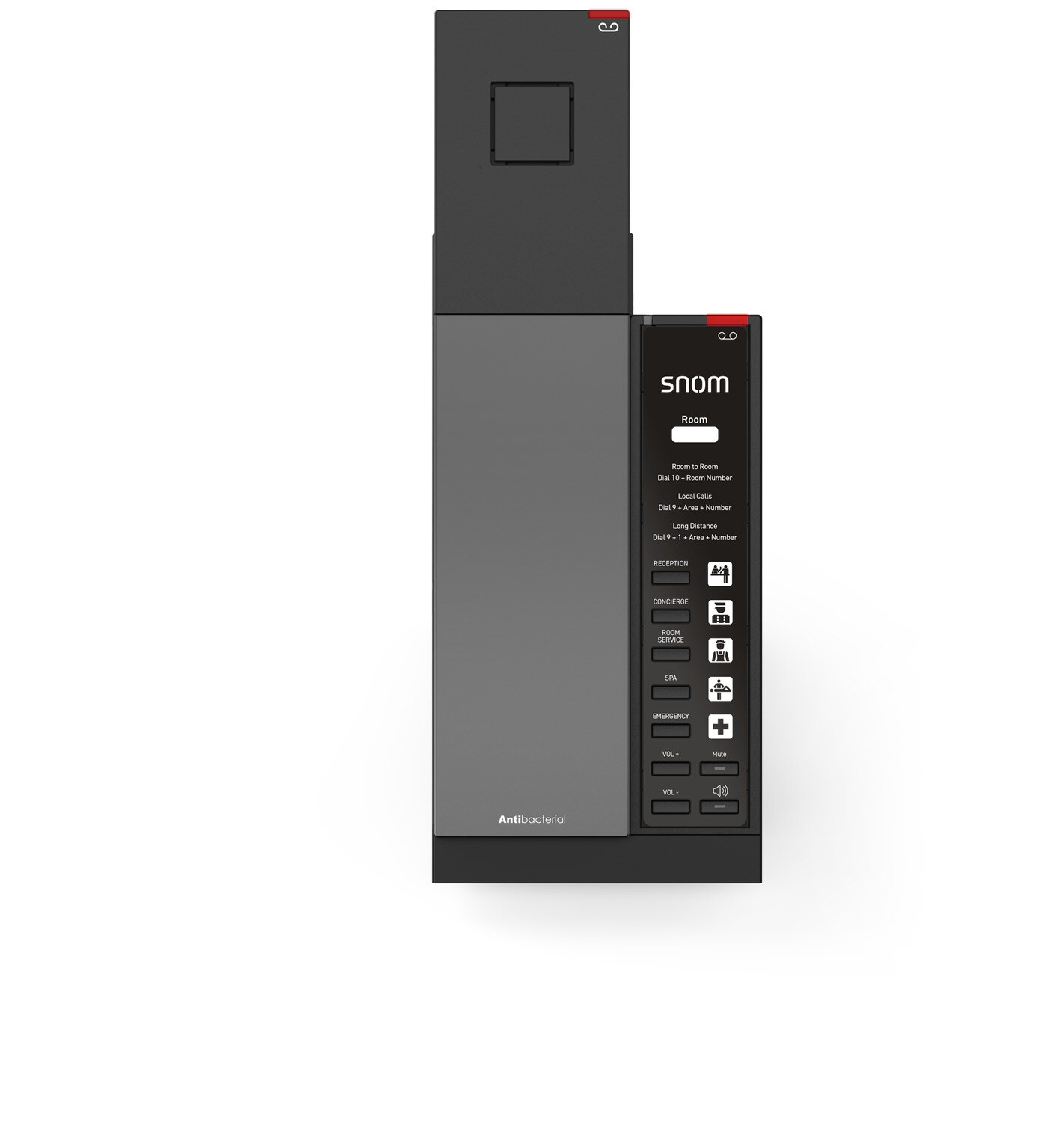 Snom HD341A keskeny analóg szállodai telefon DECT kézibeszélővel – kép 2