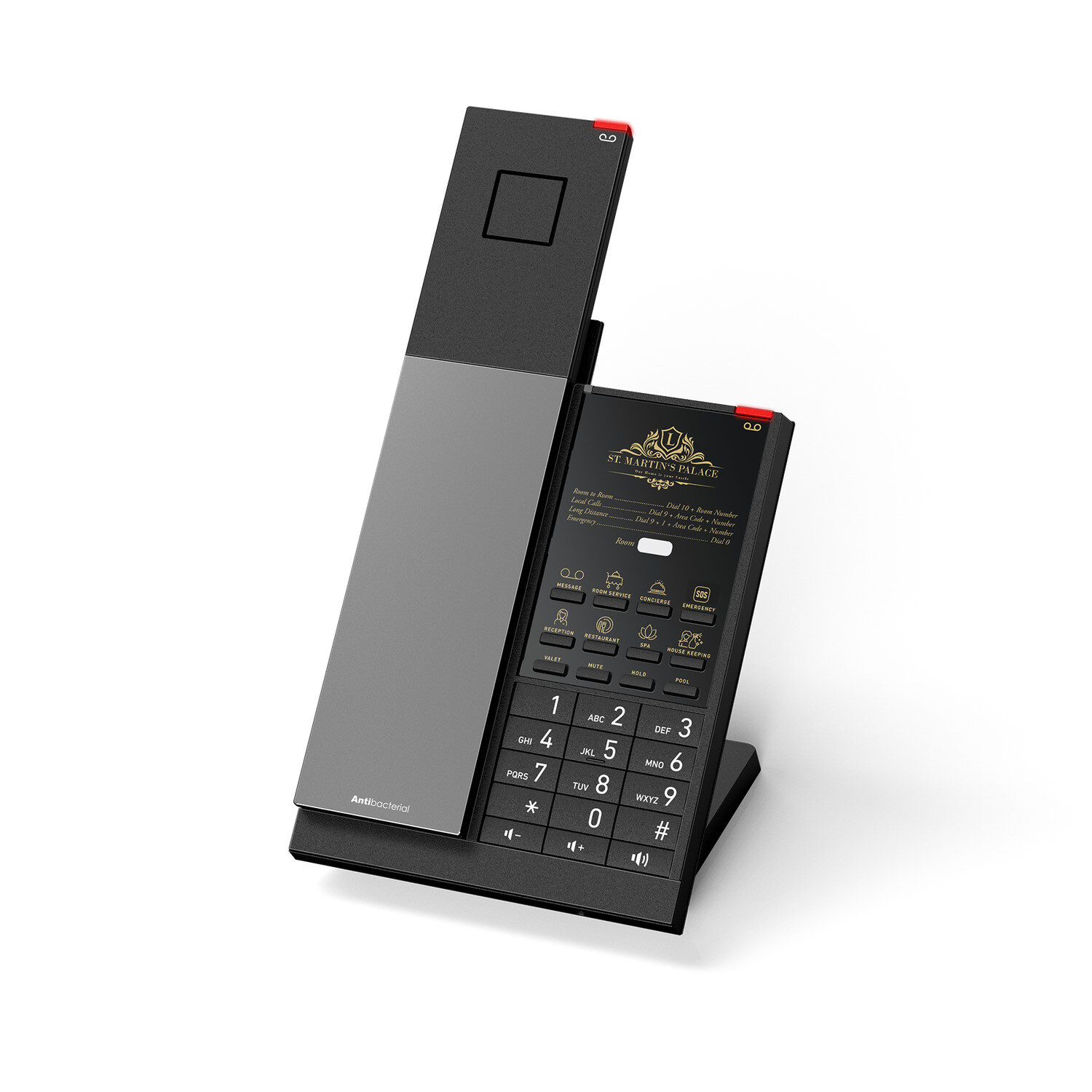 Snom HD351W Wi-Fi-s IP szállodai telefon DECT kézibeszélővel – kép 2