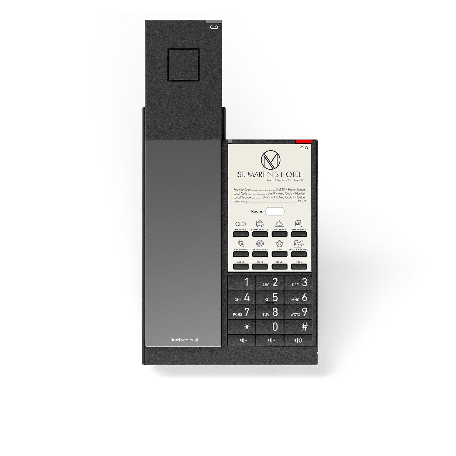 Snom HD351W Wi-Fi-s IP szállodai telefon DECT kézibeszélővel – kép 3