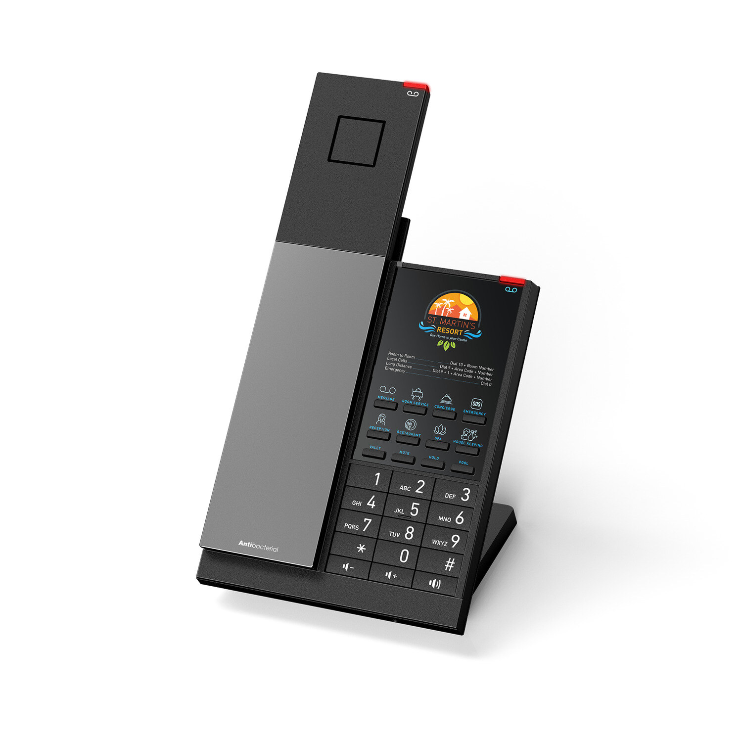 Snom HD351W Wi-Fi-s IP szállodai telefon DECT kézibeszélővel – kép 4