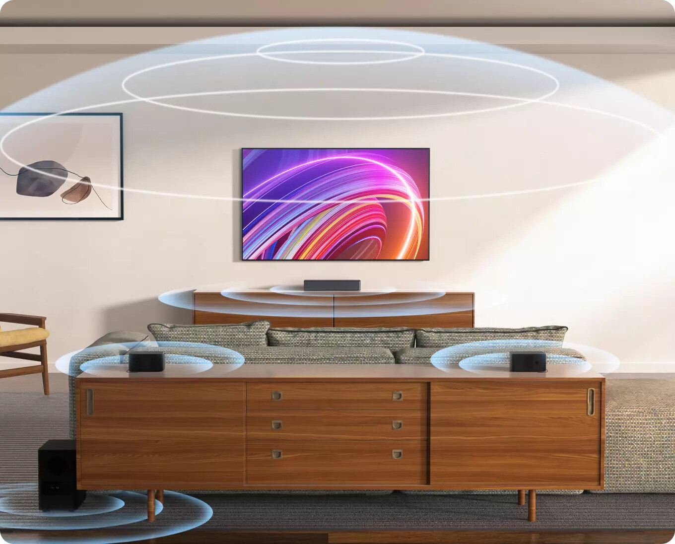 ULTIMEA Poseidon D60 5.1 Dolby Atmos soundbar (U2520) – kép 4