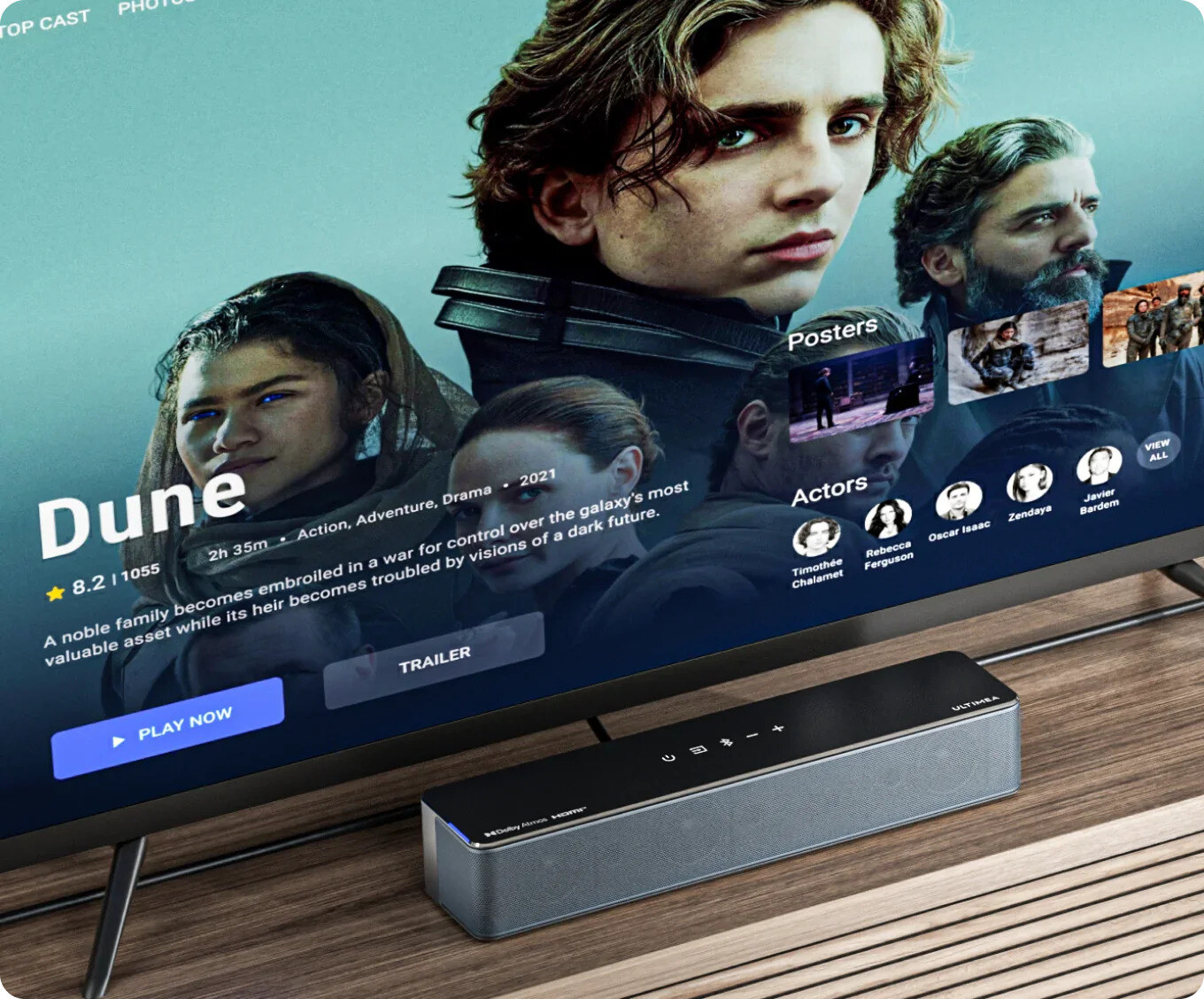 ULTIMEA Poseidon D80 Boom 7.1 Dolby Atmos soundbar (U2623) – kép 4