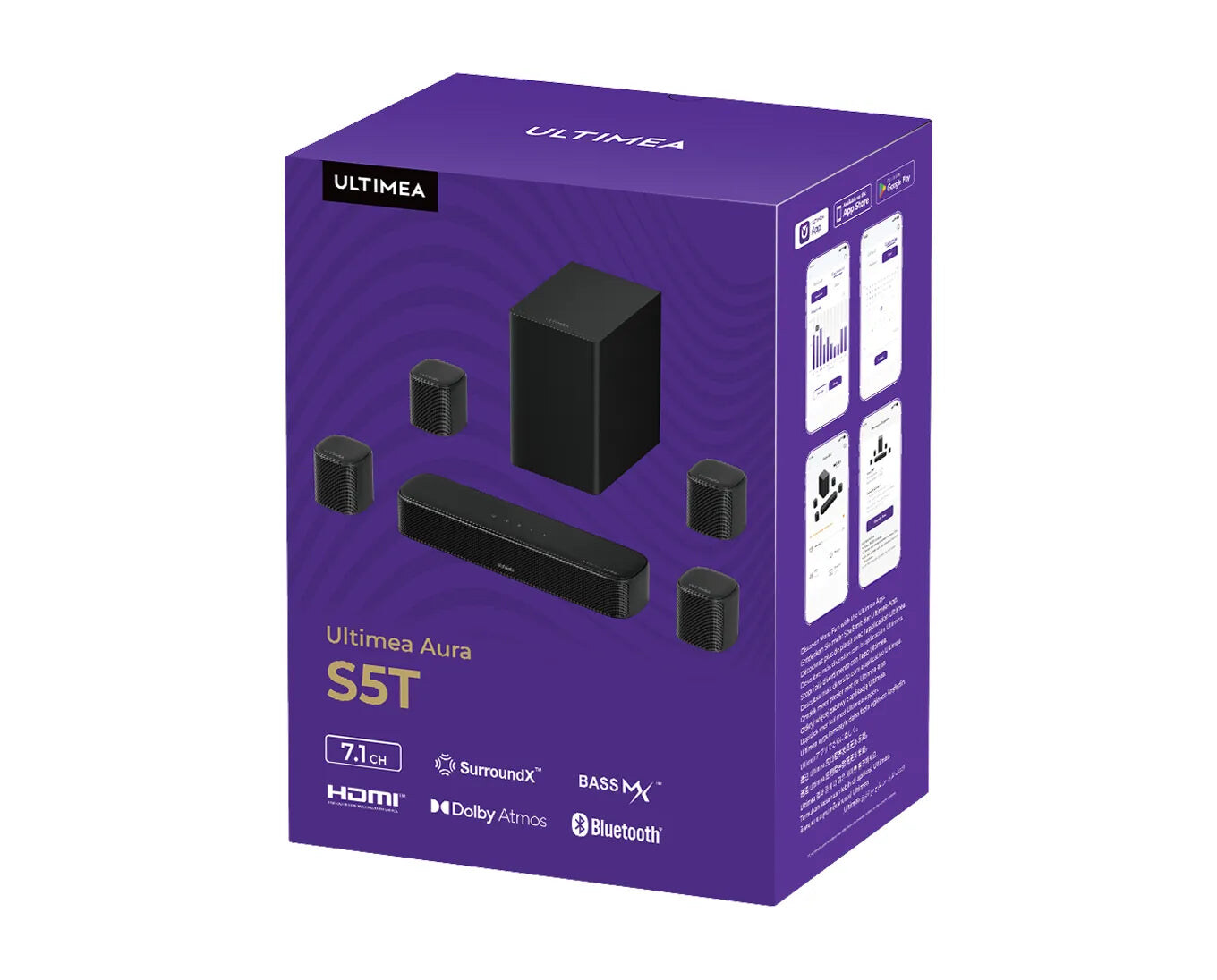 ULTIMEA Aura S5T 7.1 Dolby Atmos soundbar (U2625) – kép 4