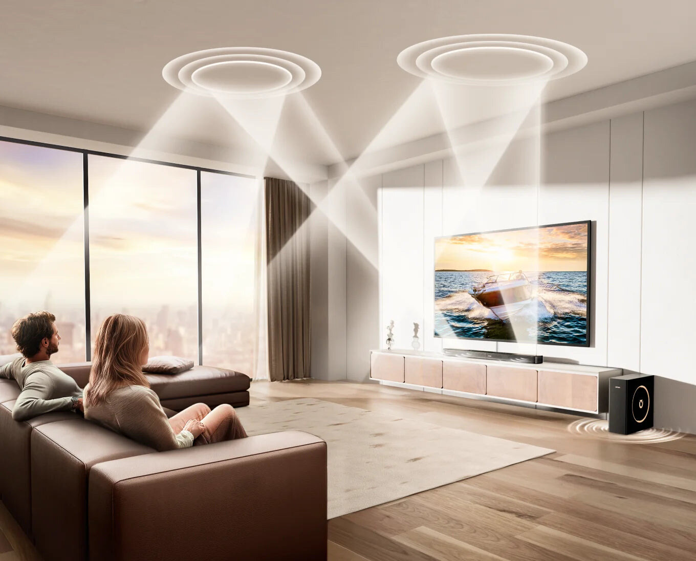 ULTIMEA Skywave F30 3.1.2 Dolby Atmos soundbar (U392A) – kép 3