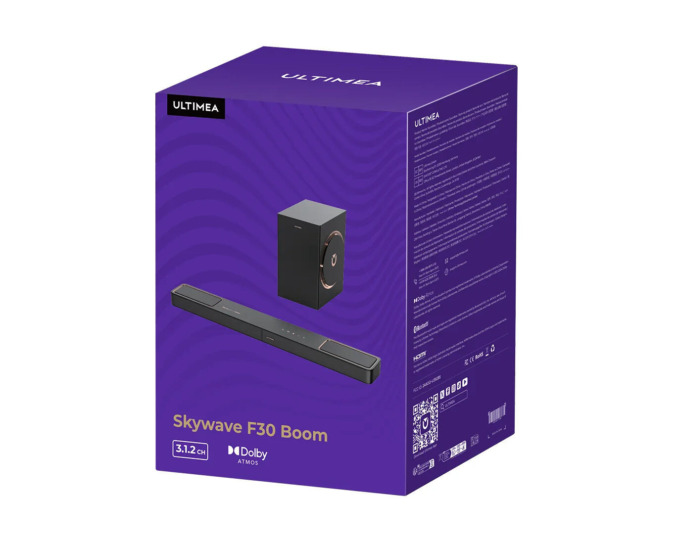 ULTIMEA Skywave F30 Boom 3.1.2 Dolby Atmos soundbar (U392B) – kép 4