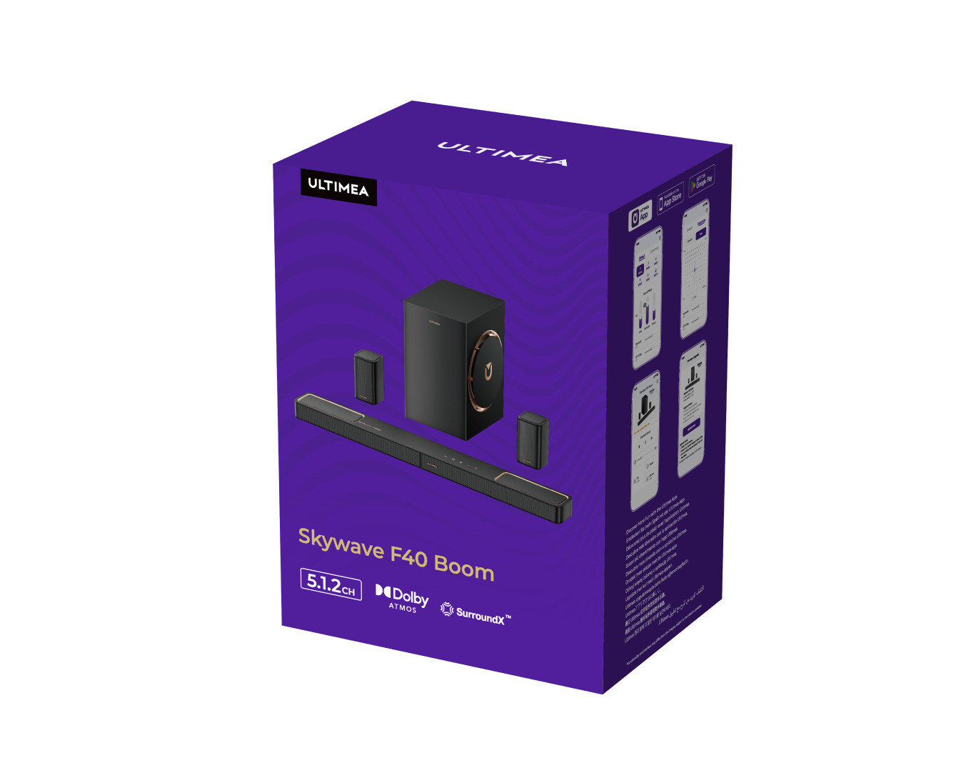 ULTIMEA Skywave F40 Boom 5.1.2 Dolby Atmos soundbar (U4123) – kép 4