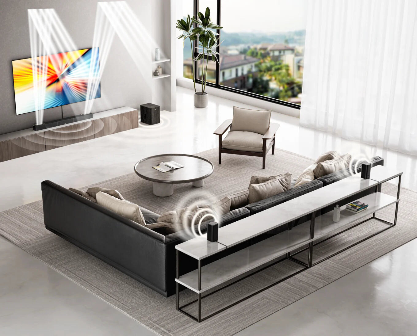 ULTIMEA Skywave X40 5.1.2 Dolby Atmos soundbar (U4124) – kép 4