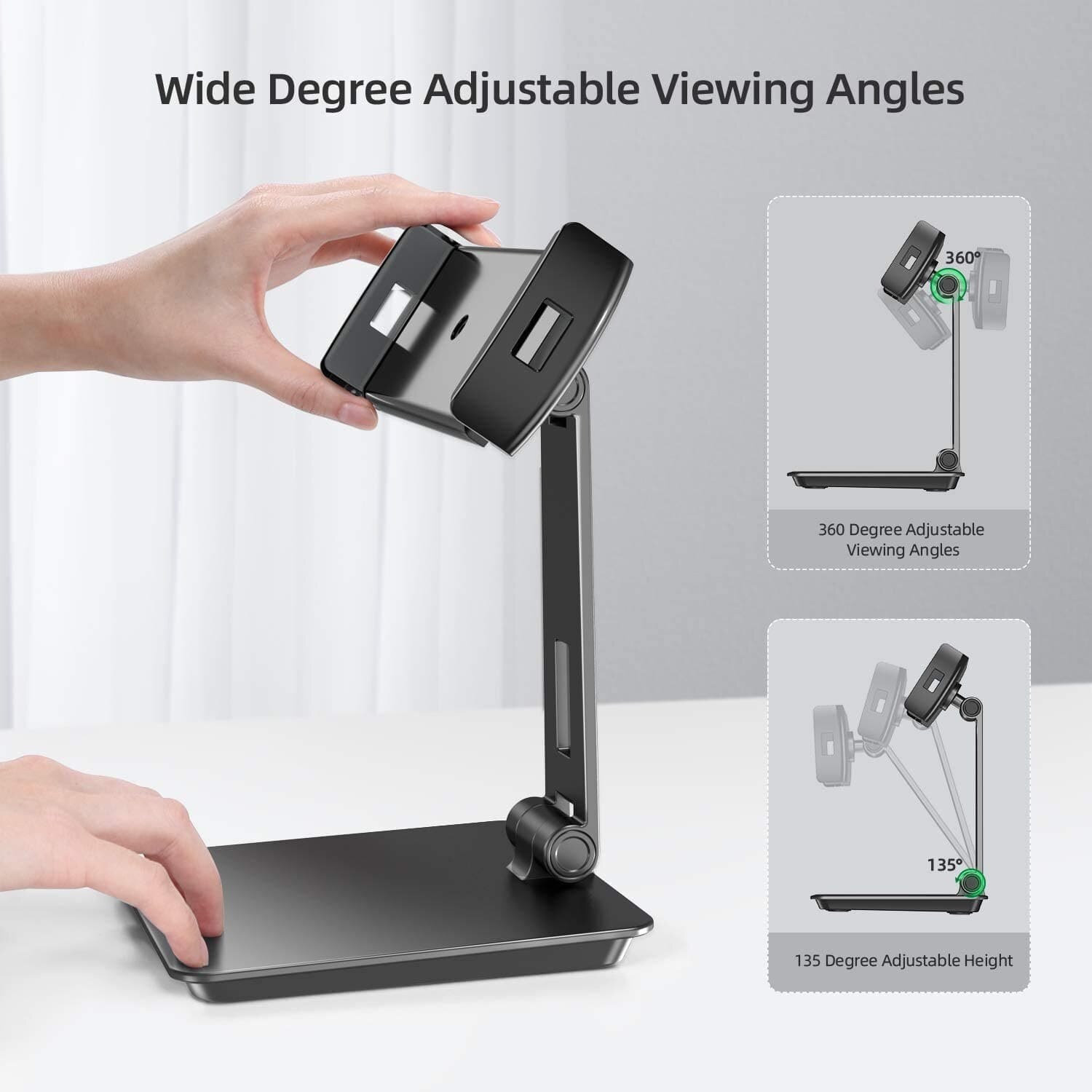 UPERFECT UStand PDS-507 állítható tartó tablethez és hordozható monitorhoz – kép 4