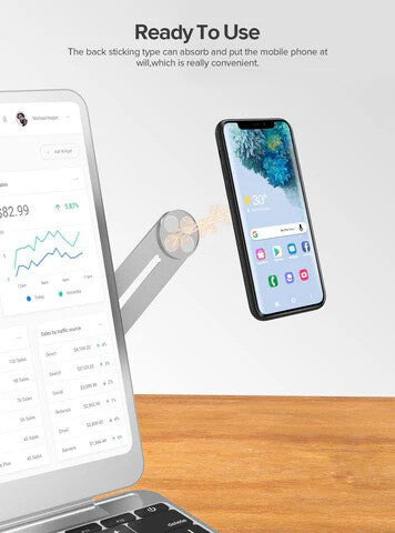 UPERFECT UStand PDS-799 mágneses telefontartó laptophoz és LapDockhoz – kép 1