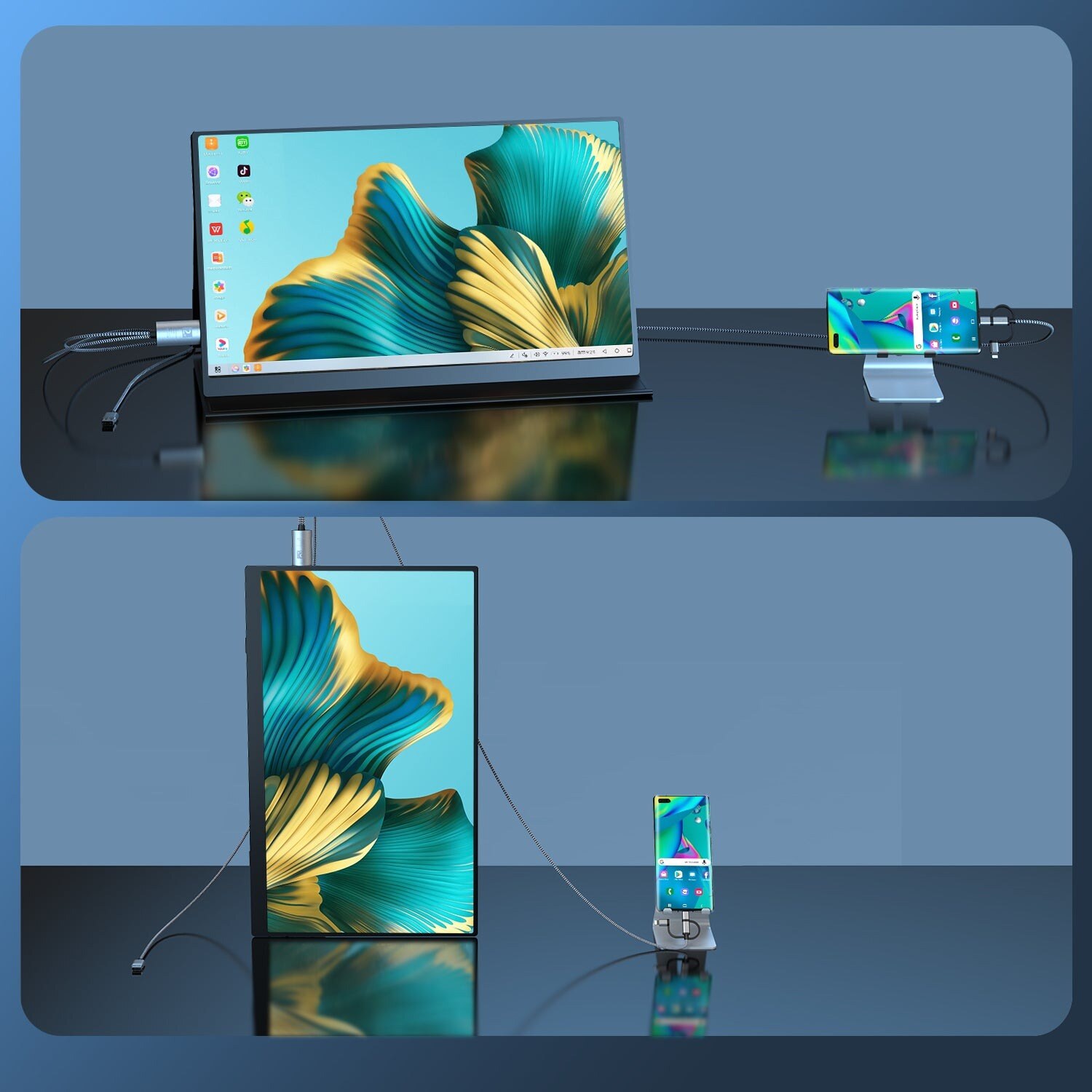 UPERFECT UCable 3 az 1-ben HDMI tükrözőkábel (Lightning, USB-C, micro USB) – kép 4