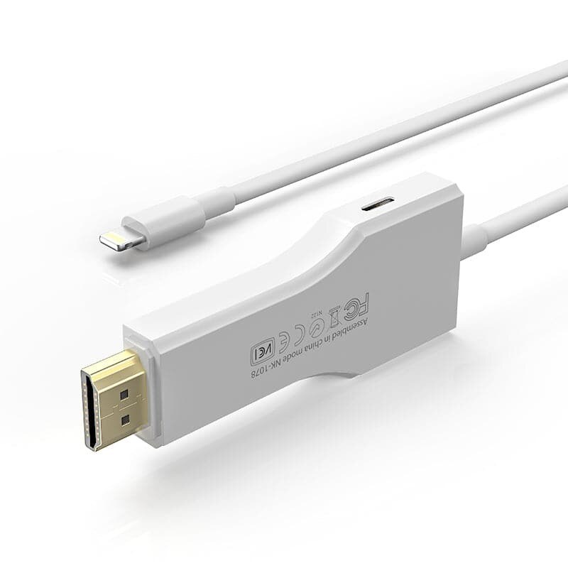 UPERFECT UCable S192-D1 Lightning–HDMI kábel, 1 m, 1080p – kép 2
