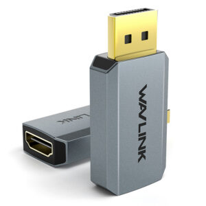 Wavlink CAH5-B DisplayPort–HDMI aktív adapter, 4K@60Hz, alumínium