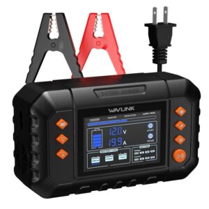 Wavlink GS280C 280 W intelligens akkumulátortöltő, max. 20 A, LCD kijelző