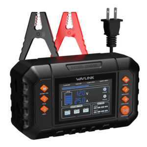 Wavlink GS350C 350 W intelligens akkumulátortöltő, max. 25 A, LCD kijelző
