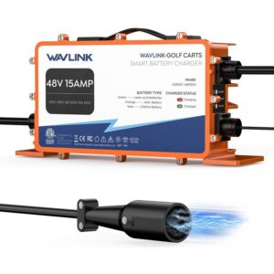 Wavlink GS950C 48 V / 15 A golfautó-töltő, 810 W, IP67, kerek csatlakozóval