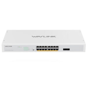 Wavlink NW1602GP 18 portos Gigabit PoE+ switch, 16 PoE port, 250 W, rackbe szerelhető