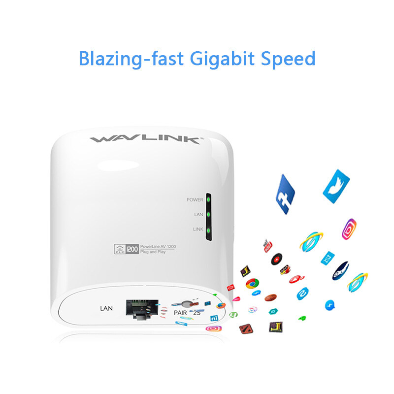 Wavlink NWP101G2 AV1200 Gigabit Powerline adapter kit, 2 db – kép 2