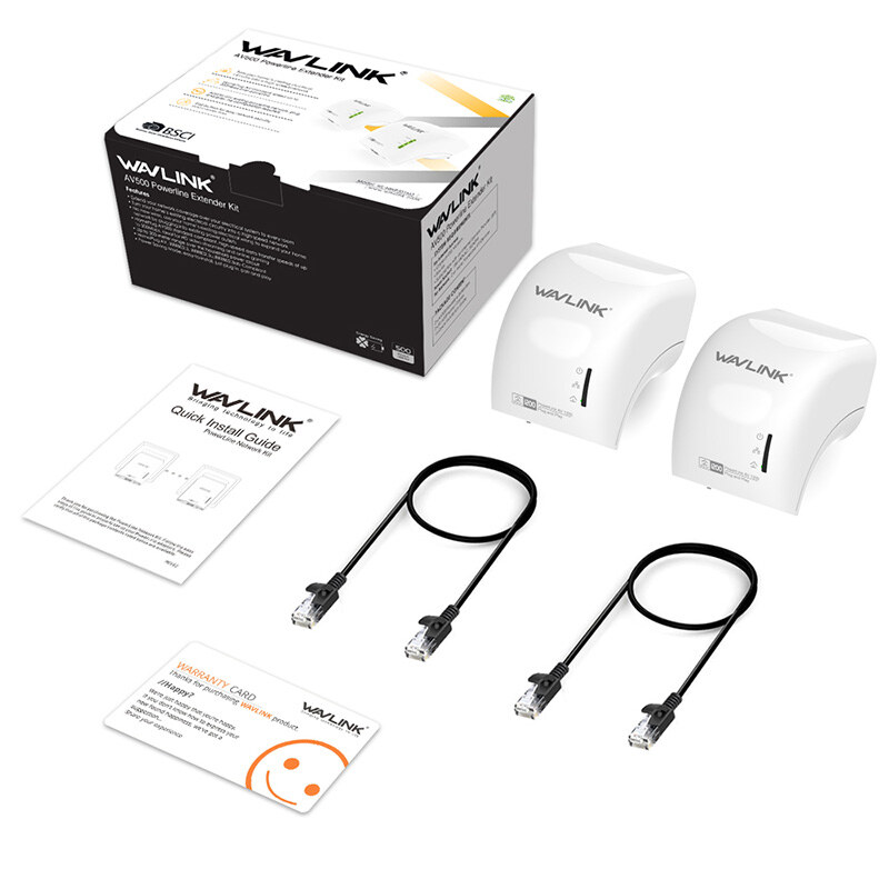 Wavlink NWP101G2 AV1200 Gigabit Powerline adapter kit, 2 db – kép 4