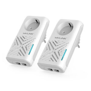 Wavlink NWP505D2 AV500 Powerline kit, 2 LAN-port, átvezetett konnektor
