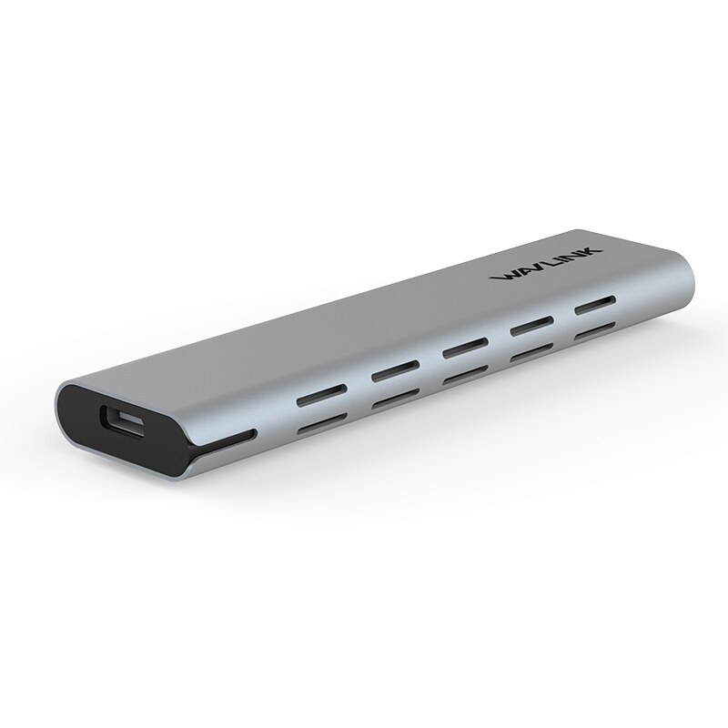 Wavlink ST340C USB-C M.2 SSD ház, NVMe/SATA, 10 Gbps – kép 2