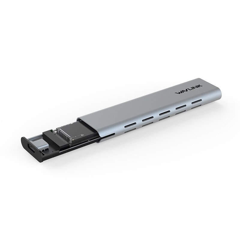 Wavlink ST340C USB-C M.2 SSD ház, NVMe/SATA, 10 Gbps – kép 3