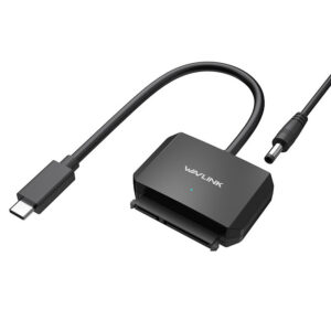 Wavlink ST345CP USB-C – SATA III átalakító kábel, 2,5"/3,5", tápegységgel