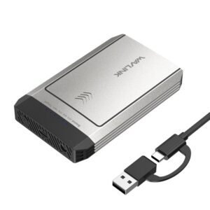 Wavlink ST349 USB-C dupla M.2 NVMe SSD ház, offline klónozás, 10 Gbps