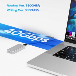 Wavlink ST401C USB4 M.2 NVMe SSD ház, 40 Gbps, szerszám nélküli