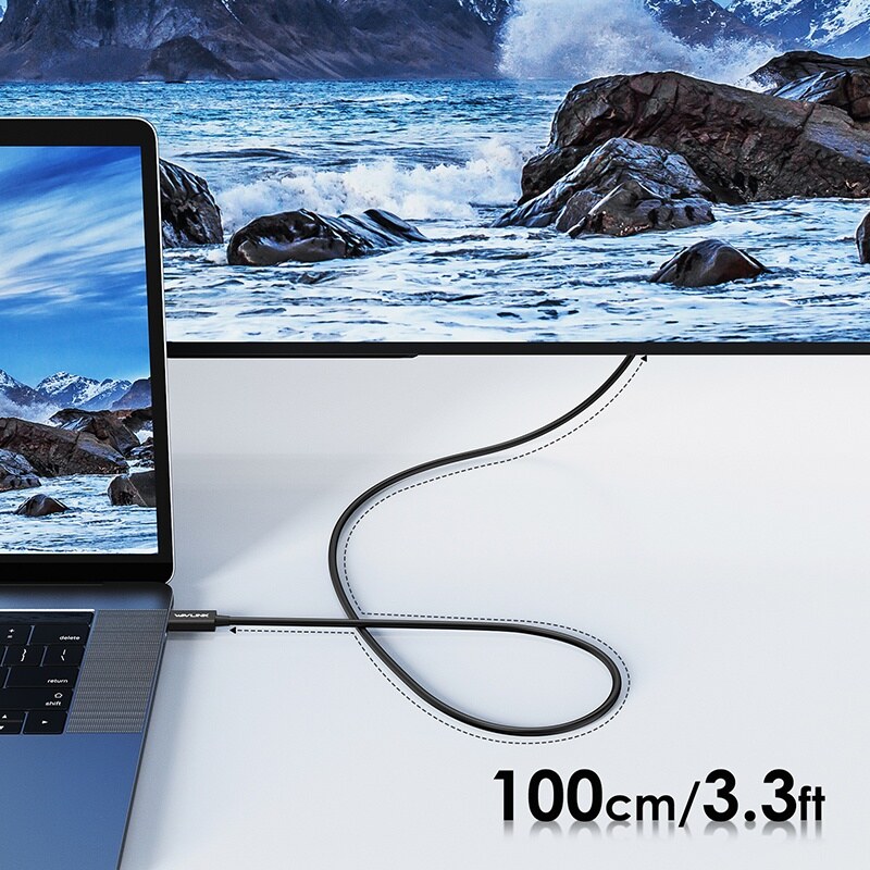 Wavlink T4C10P Thunderbolt 4 kábel, 1 m, 40 Gbps, 240 W – kép 4