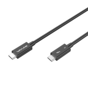 Wavlink T5C8P Thunderbolt 5 kábel, 0,8 m, 80 Gbps, 240 W