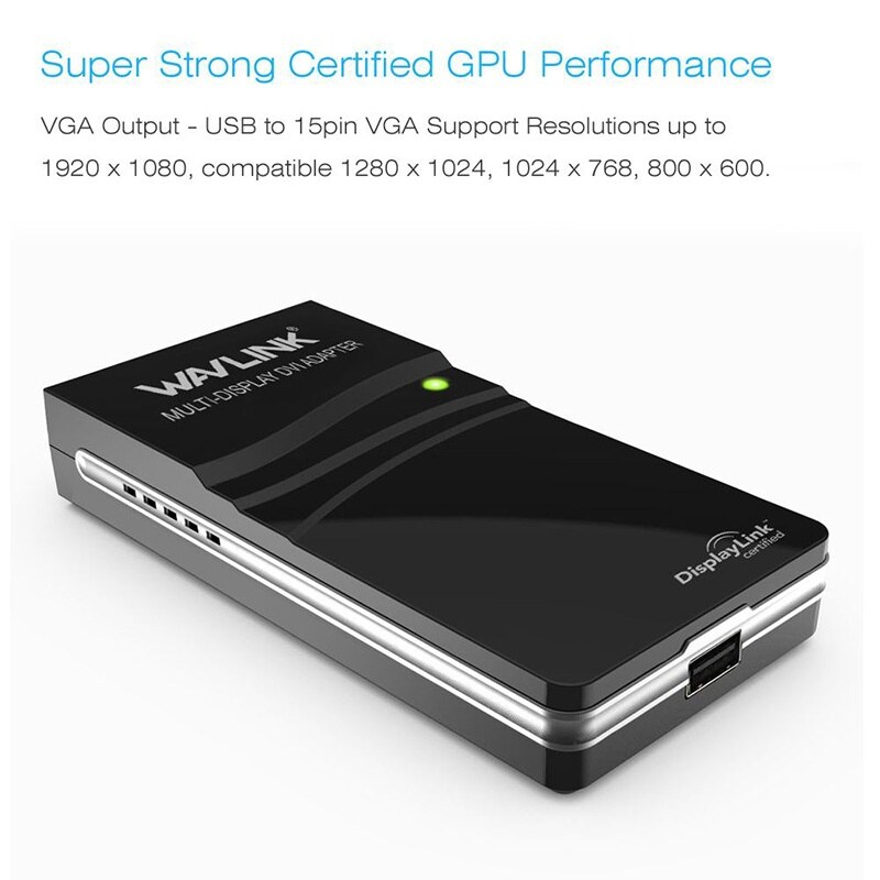 Wavlink UG17D1 USB 2.0 DVI adapter, 1080p, VGA/HDMI átalakítóval – kép 3