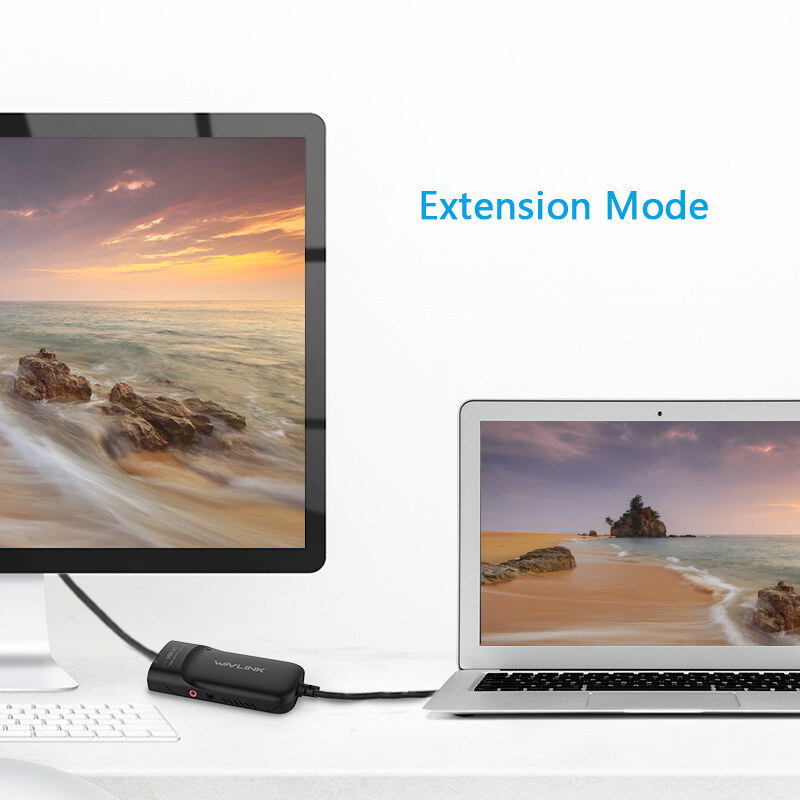 Wavlink UG3501H USB 3.0 HDMI adapter, 2048×1152, audióval – kép 3