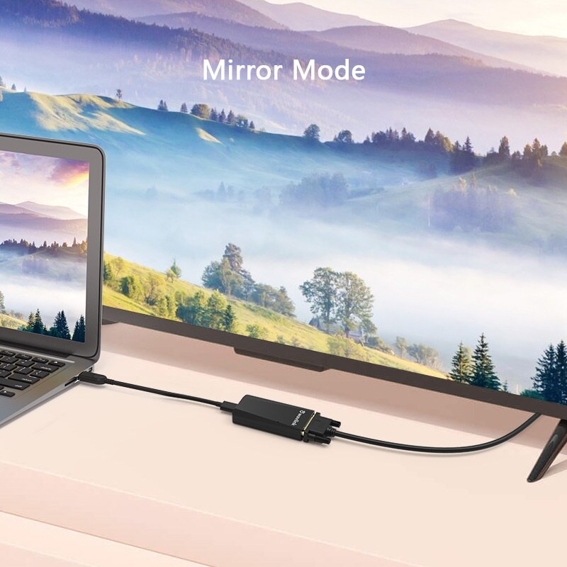 Wavlink UG35D4 USB 2.0 DVI adapter, 1080p, VGA/HDMI átalakítóval – kép 4
