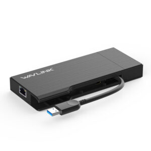 Wavlink UG39DH2 USB 3.0 mini dokkoló, HDMI + VGA, Gigabit LAN
