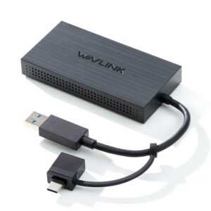 Wavlink UG6902H USB-A/USB-C dupla HDMI adapter, 2×4K@60Hz