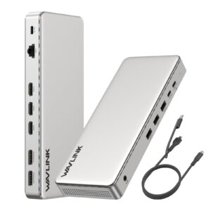 Wavlink UG77PD1 13 az 1-ben univerzális dokkoló, tripla 4K (3× HDMI, 2× DP), 2,5 GbE, 85 W PD