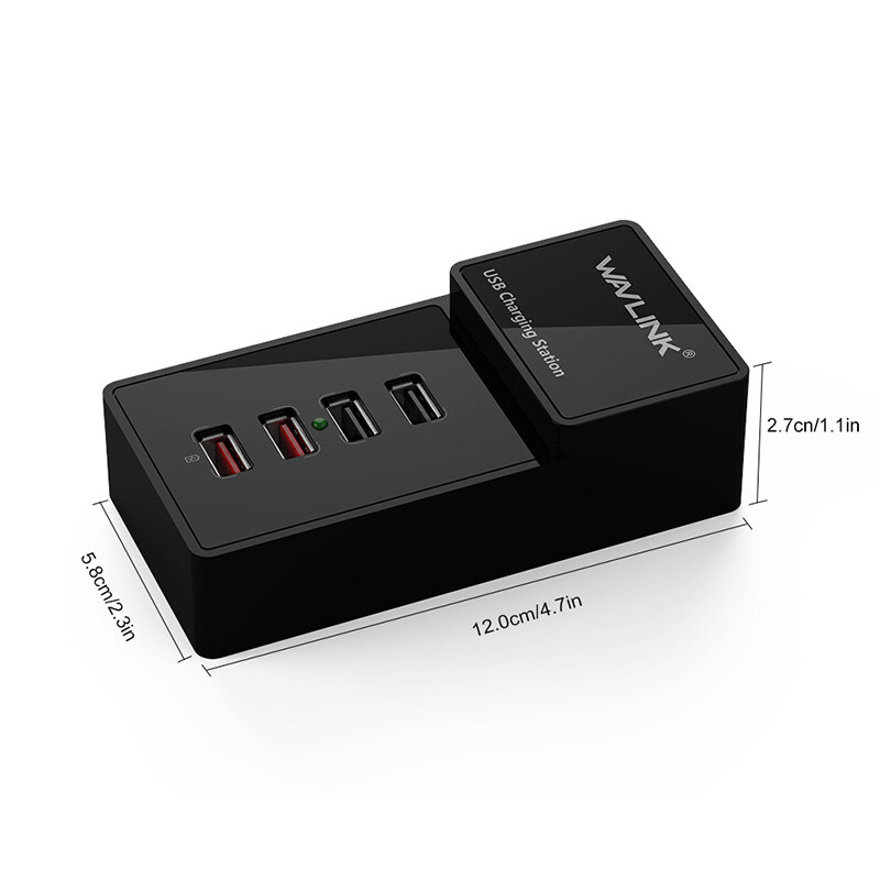 Wavlink UH1042P7 4 portos usb töltőállomás, 35 W – kép 3